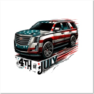 4th Of July - Cadillac Escalade Posters and Art